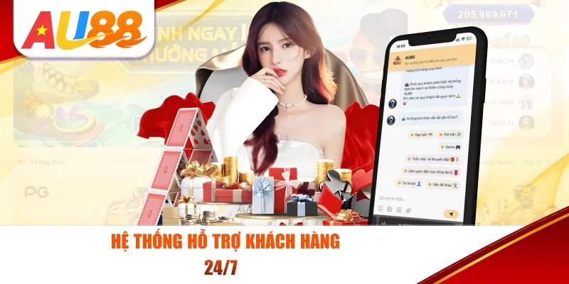 Hệ thống hỗ trợ khách hàng 24/7